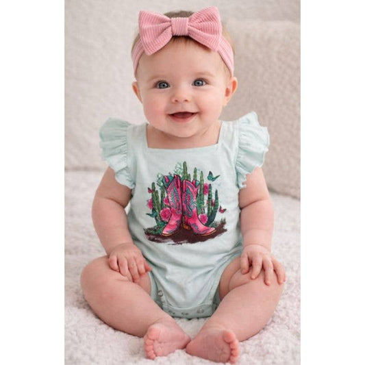 Girls Western Boots onises with Frill Sleeves.GMA-2588