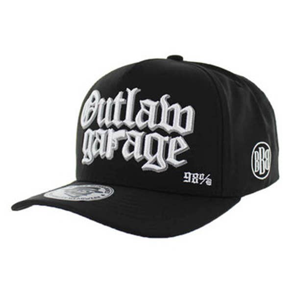 Outlaw Garage Hydro Black Baseball Cap – Snapback Fit