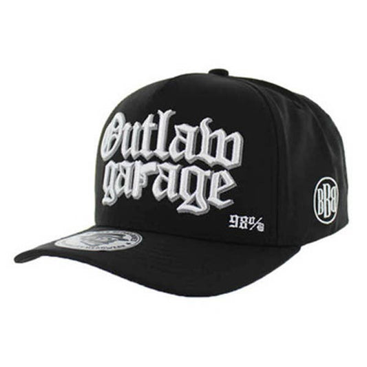 Outlaw Garage Hydro Black Baseball Cap – Snapback Fit