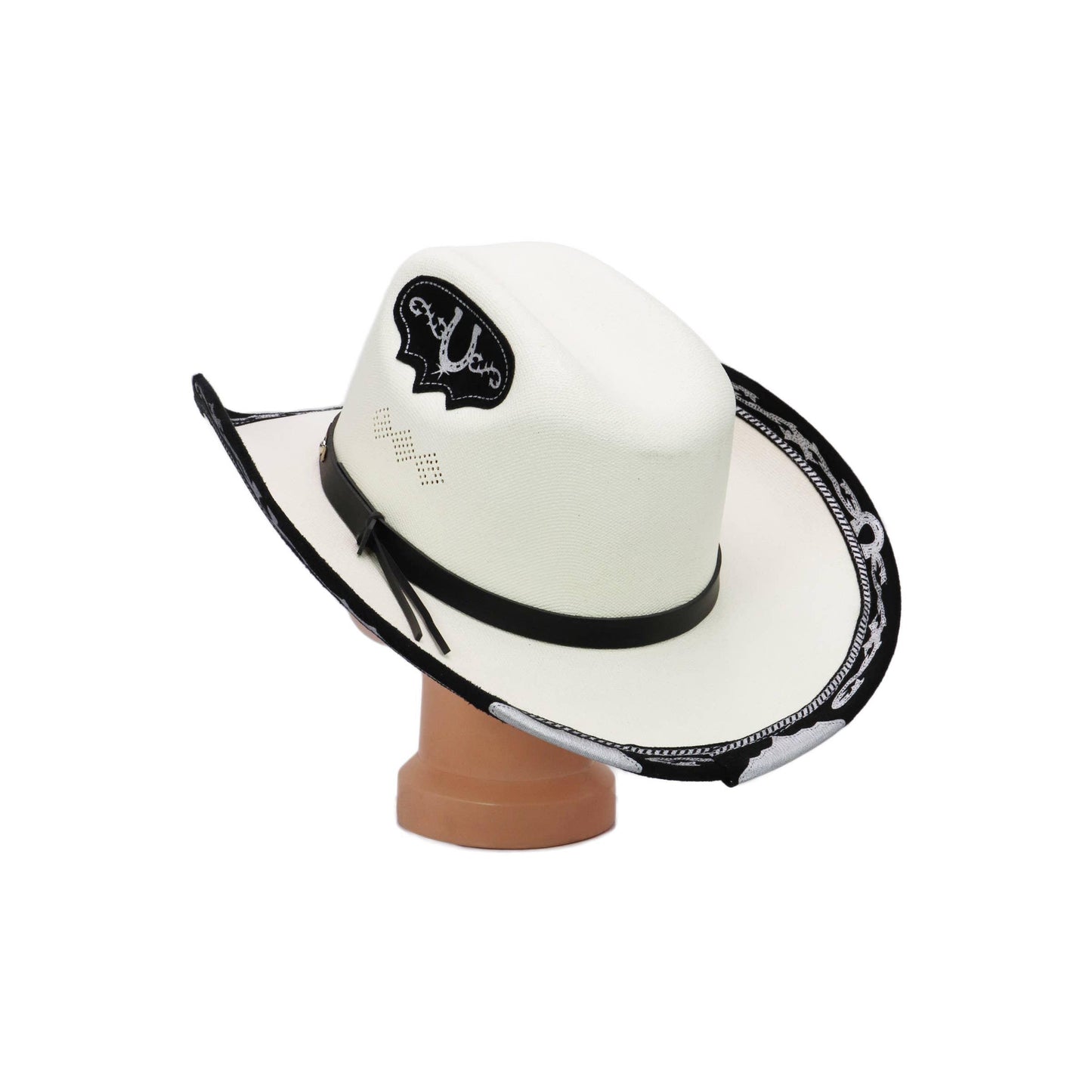 Cap Zone - Kids Rodeo Faux Suede Trim Cutter Cowboy Hat