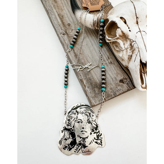 Western Dolly Navajo Pearl Layered Necklace