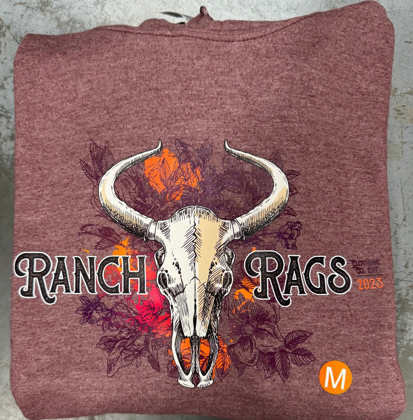 Ranch Rags Co. Floral Skull