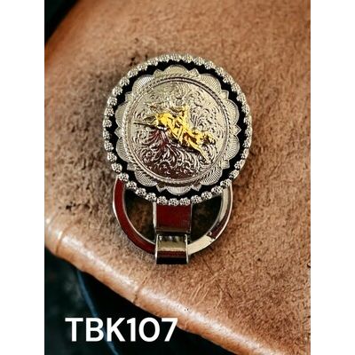 WESTERN EDGE BUCKLES BULL RIDER KEYCHAIN TBKR107