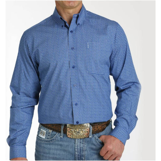 CINCH MEN'S MODERN FIT SHIRT BLUE