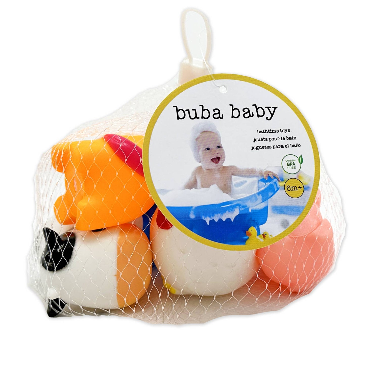 Rose Textiles - 5 Pack Bath Toy- Farm Animals