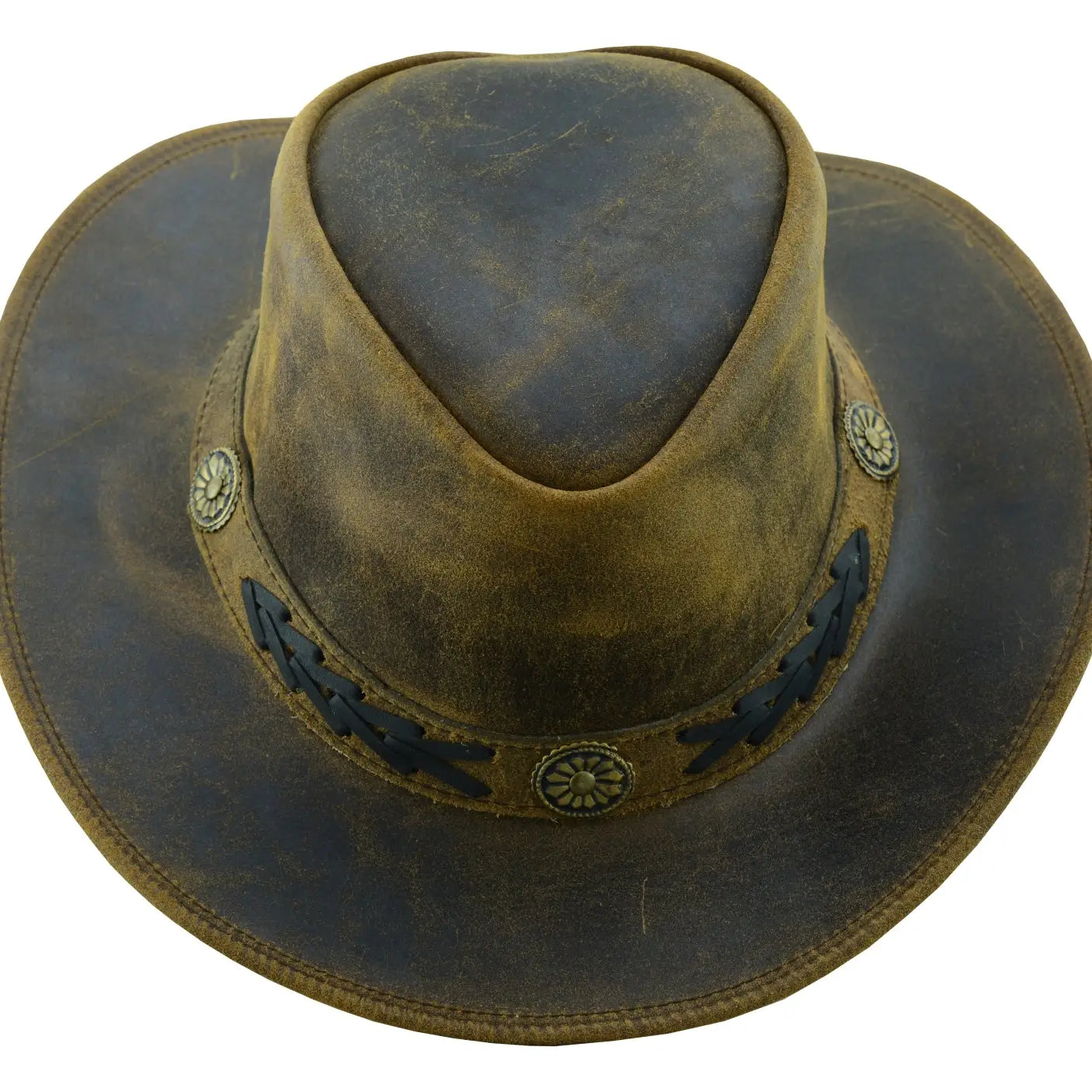 Sahara Leather Hats Western Style CR601