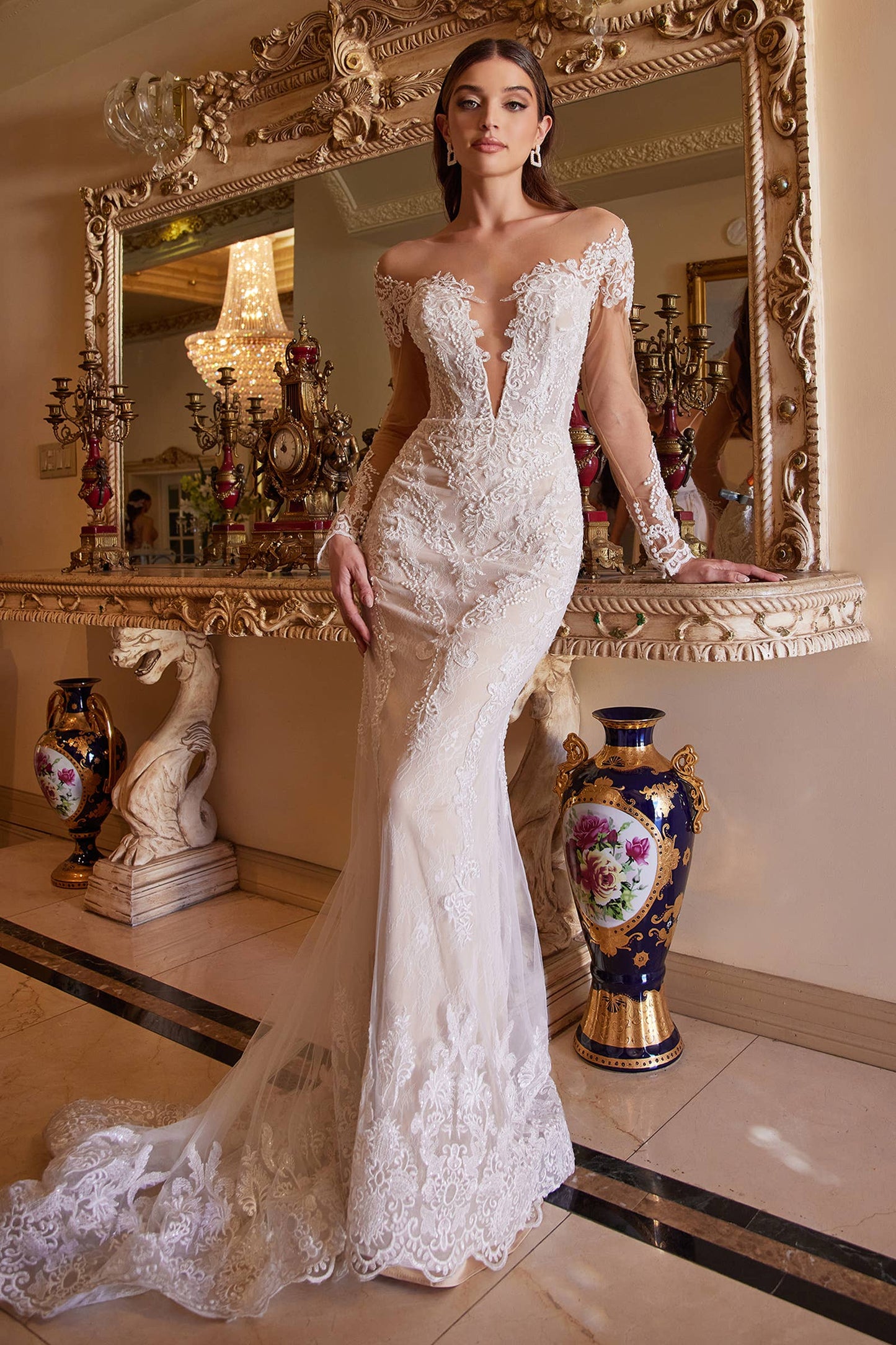 BOHEMIAN LACE MERMAID GOWN
