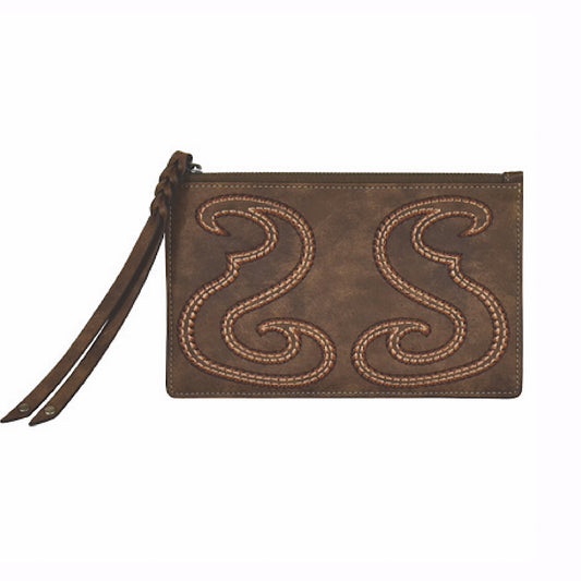 Tony Lama - Weathered Leather With Boot Stitched Accent Wallet 2103735W