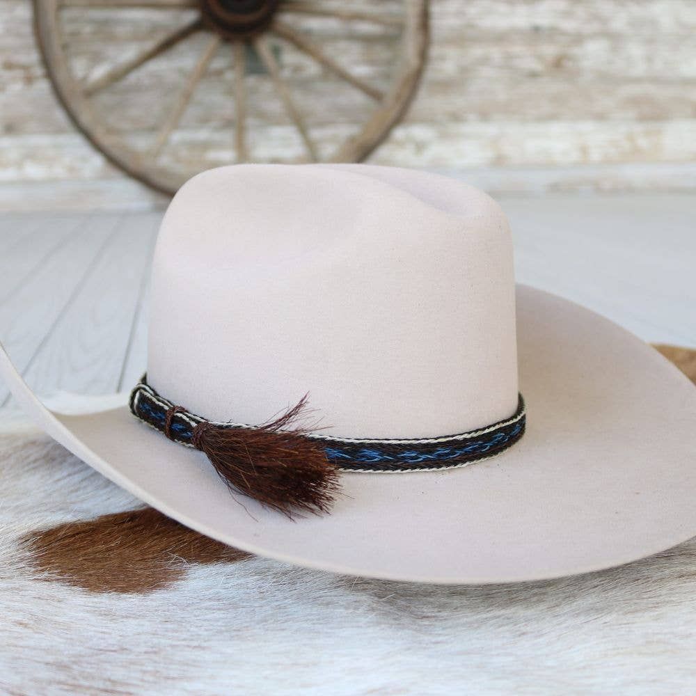 Willow Lane Hat Co. - Horsehair Braided Single Tassel Hat Band - Bandera