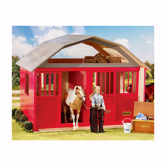 Breyer - Two Stall Wood Barn 21.74" x 16.75" x 16.5" 07440