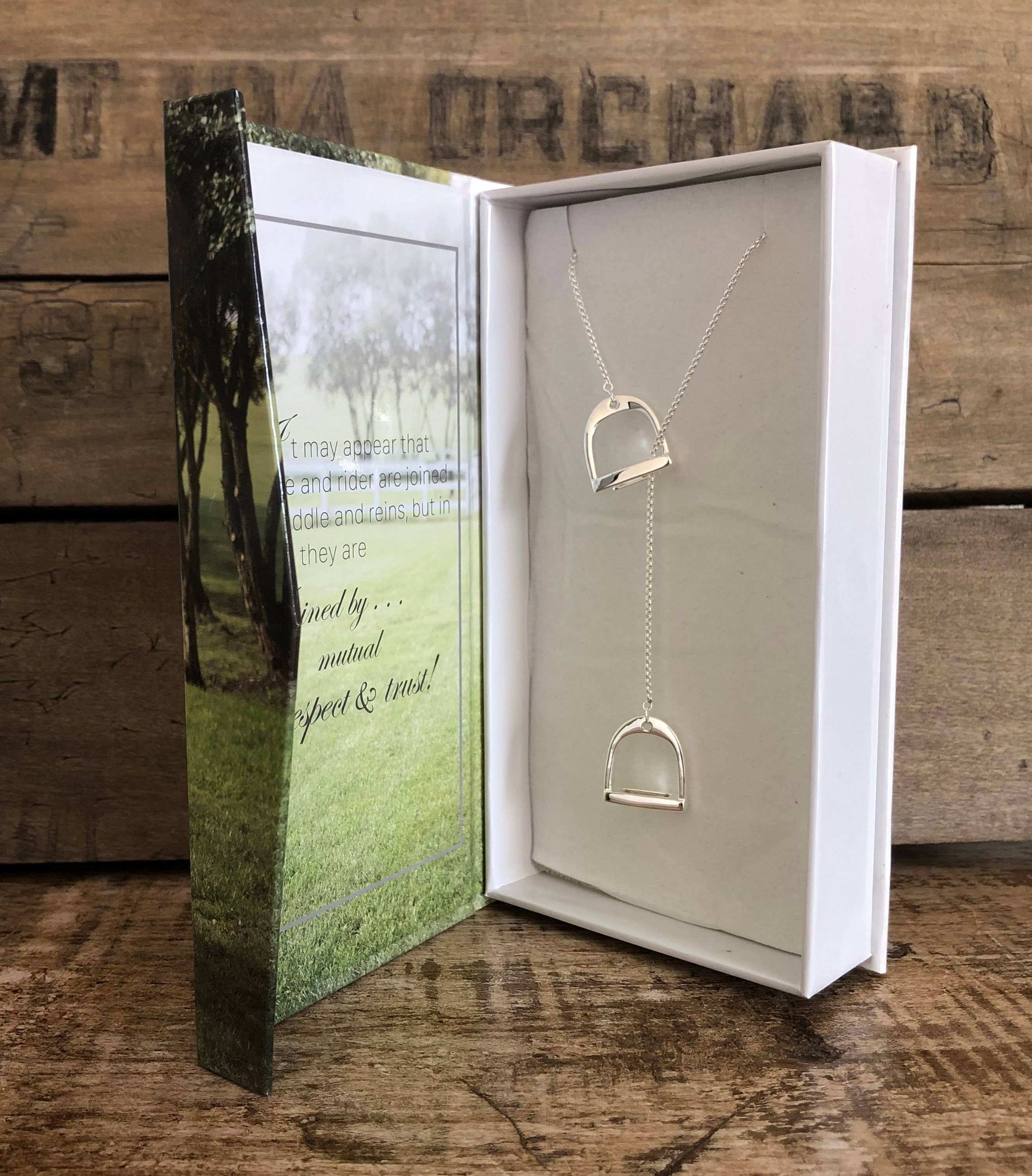 Saddle Stirrup Necklace Jewelry