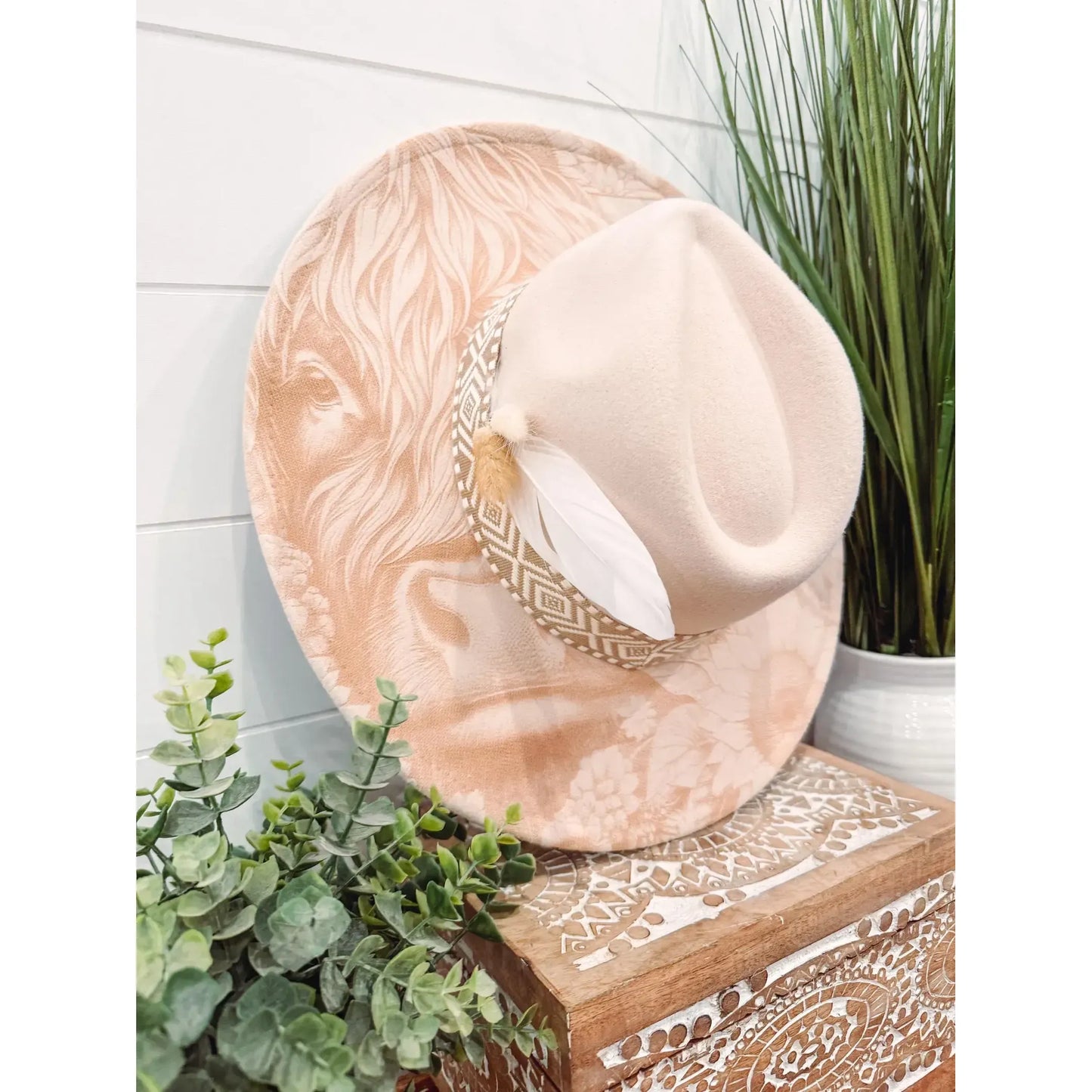 Engraved Highland Cow Hat