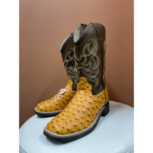 Old West Youth Cowboy Boot, Square Toe, VB9173