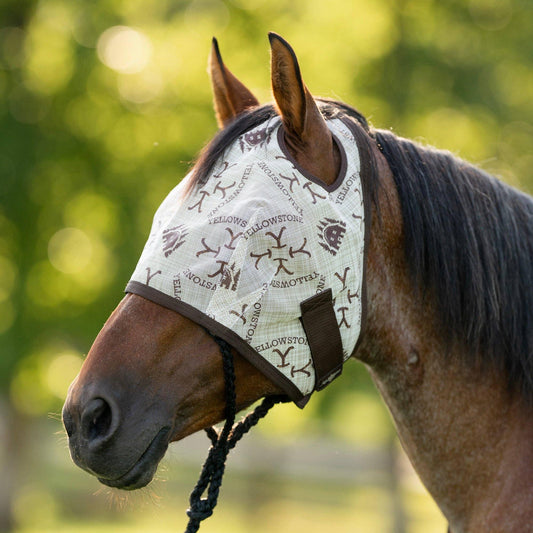 Kensington - Yellowstone 73% UV Fly Mask with Web Trim - Dual Ear Opening & Forelock Freedom