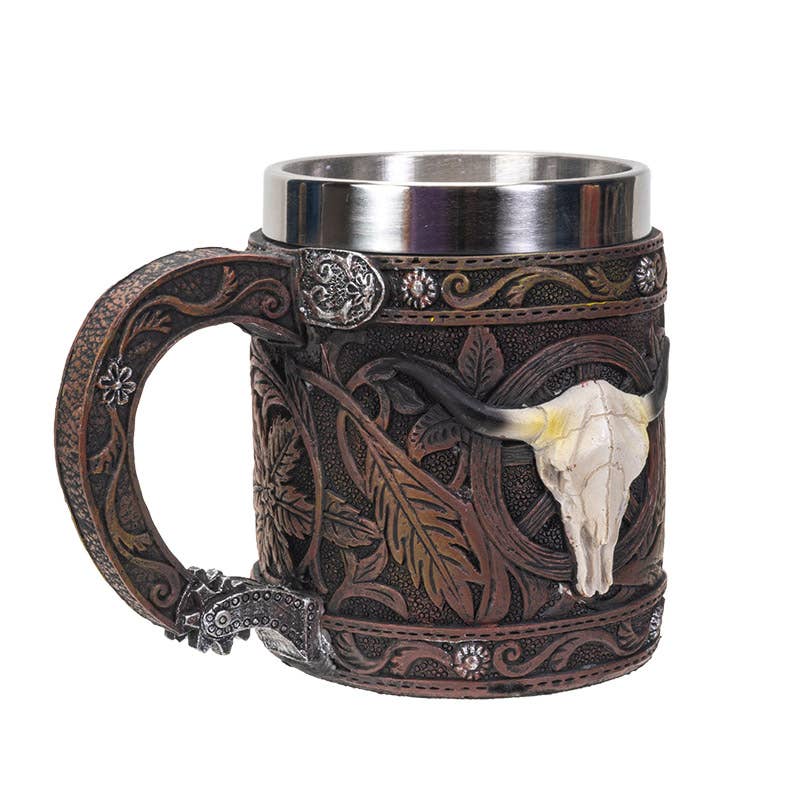 Western Cow Skull Coffee Mug