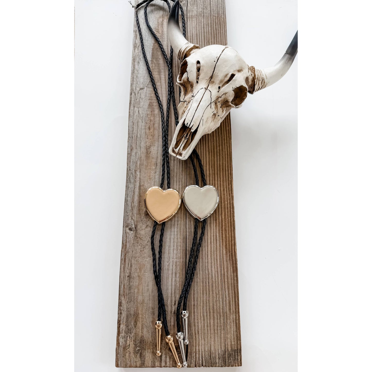 Western Bolo Tie Long Pendant Necklace