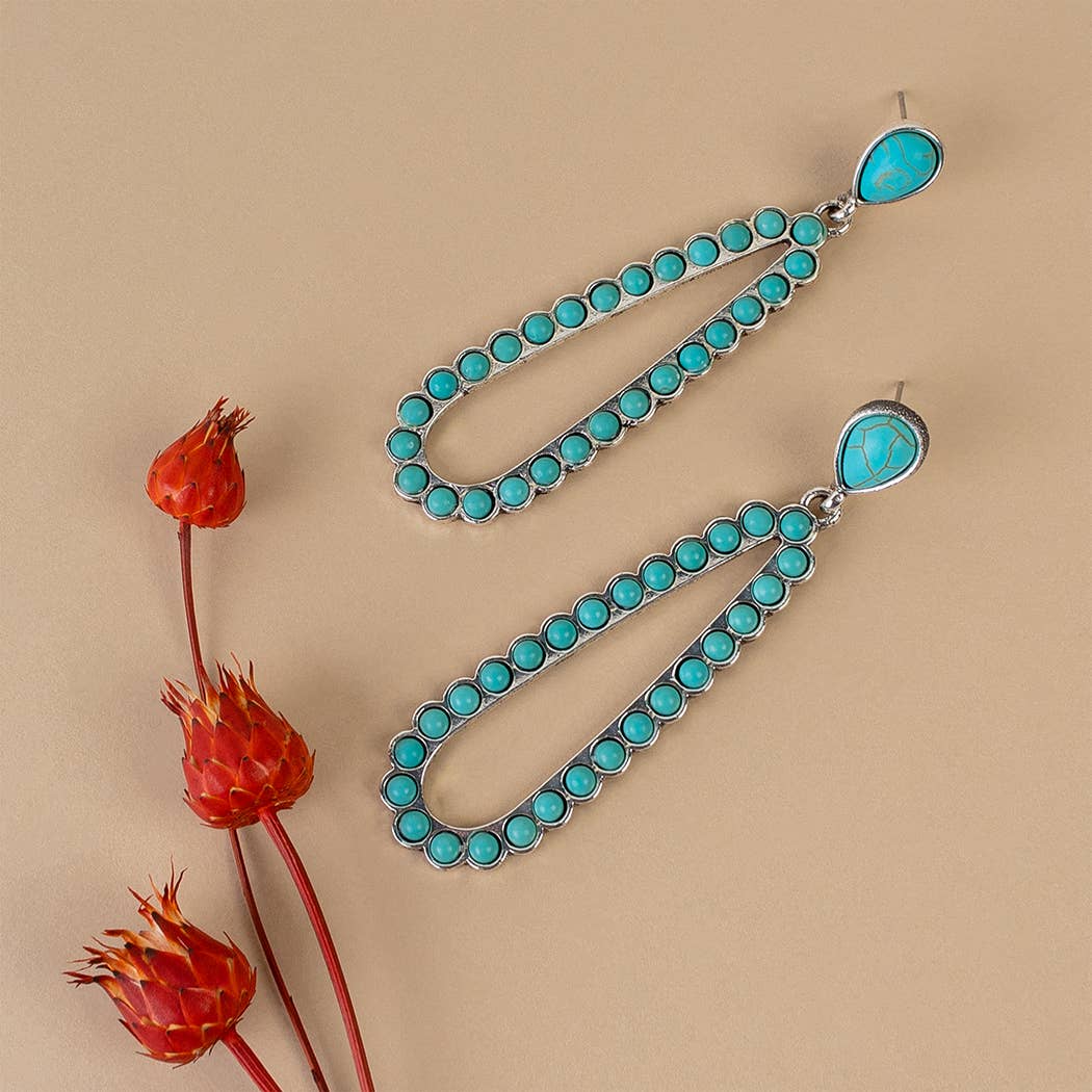 Turquoise Teardrop Earrings
