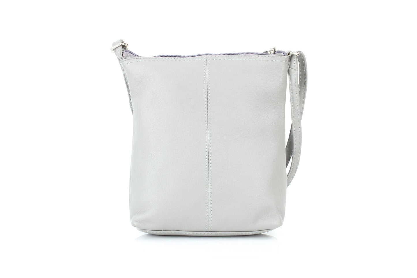 Anchorage Slim Leather Crossbody | Double Zip Detail RB 156