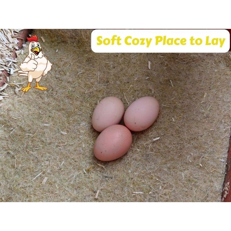 Hemp Fiber Laying Hen Nest Pads, Poultry Nesting Box Liners