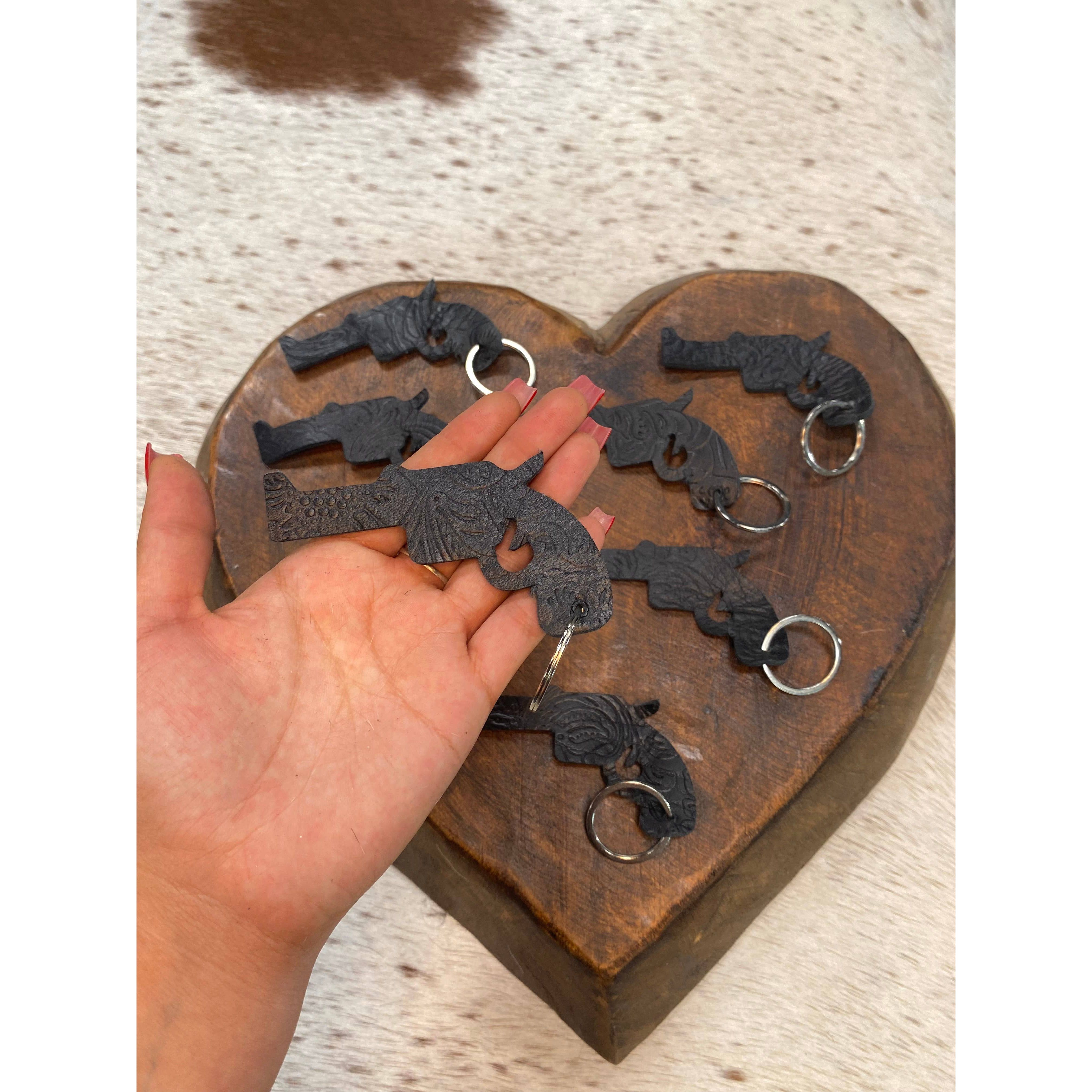 Embossed Keychain Embossed Leather Keychain – Ranchmans Farm & Feed Store