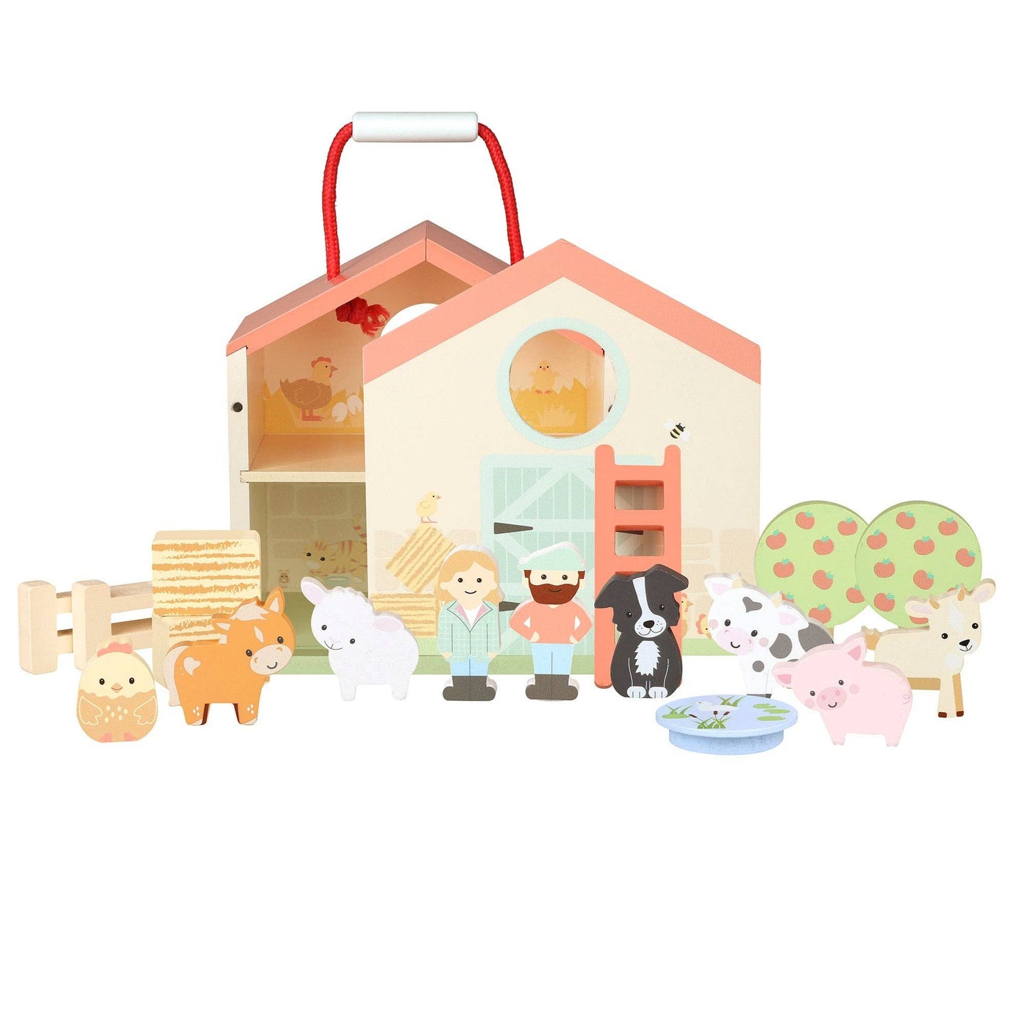 Orange Tree Toys - Farmyard Play Set