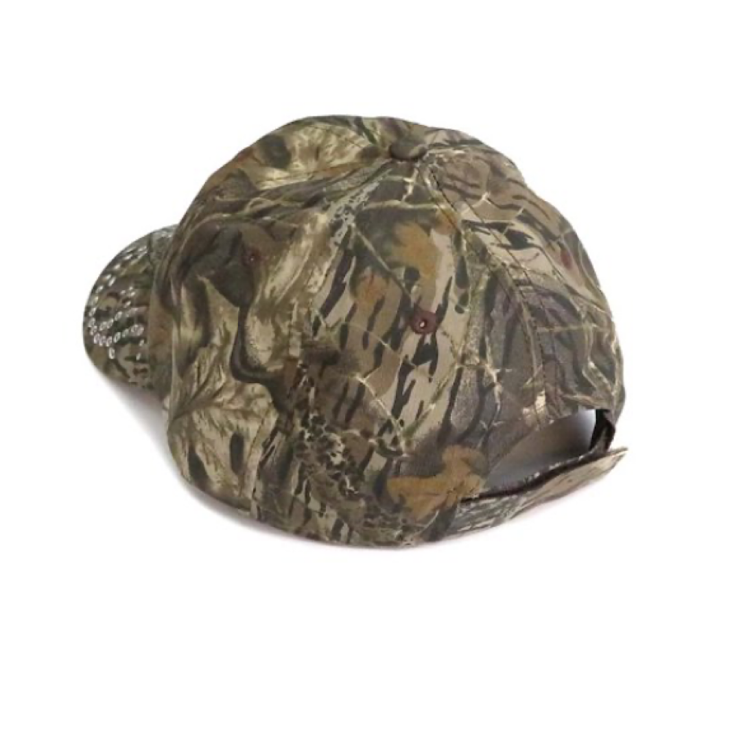 Blazin Roxx - Camo Print With Silver Studded Cross Velcro Back Ladies Ball Cap 1510619