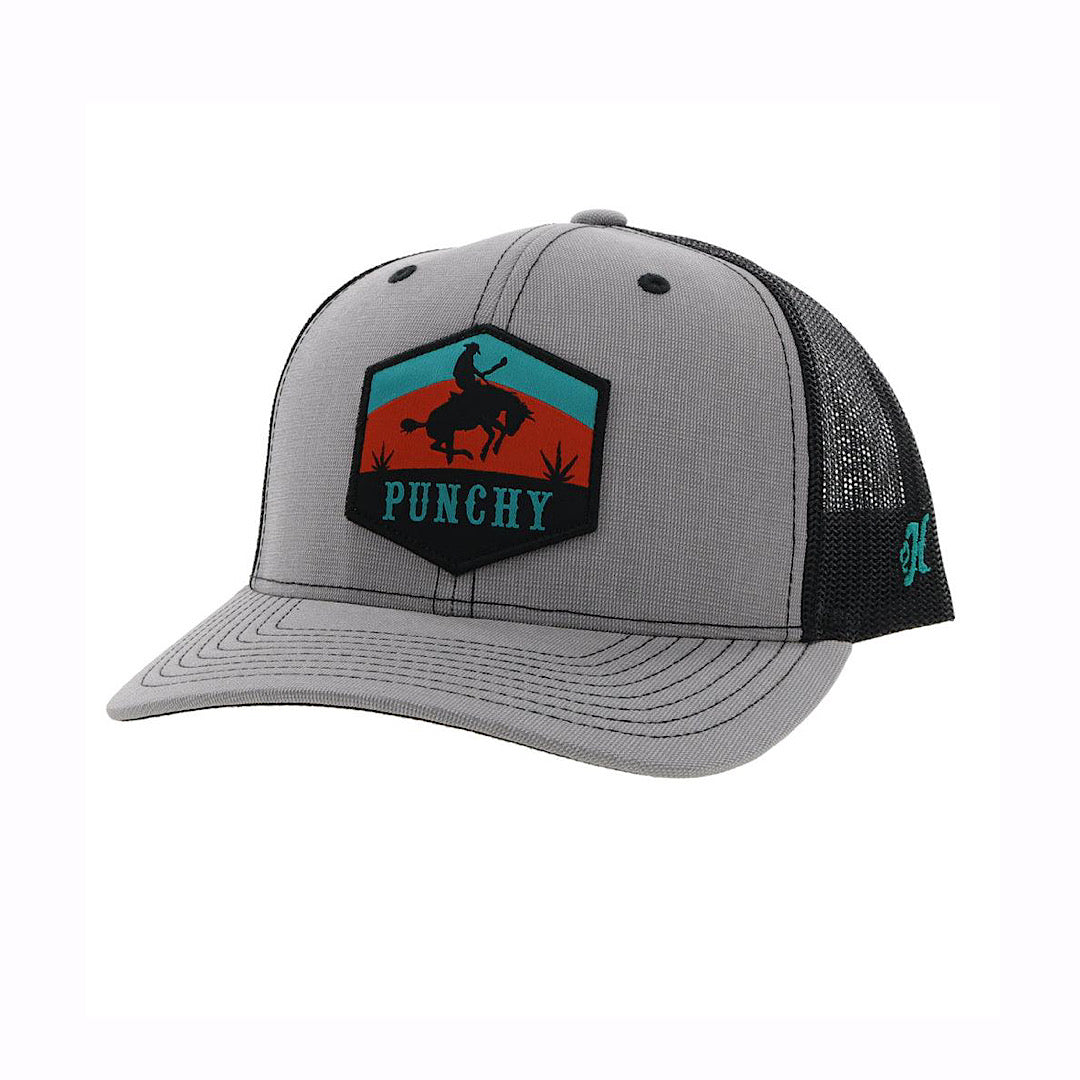 Hooey - Punchy Grey & Black Snap Back Youth Ball Cap 5027T-GYBK-Y