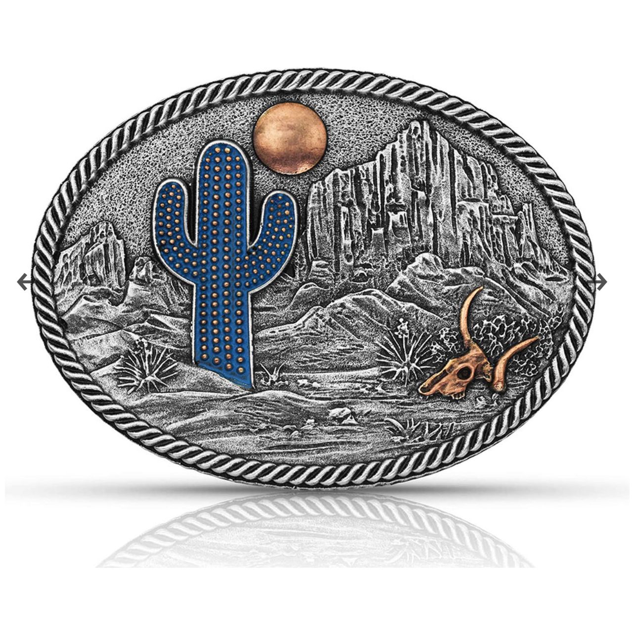 Desert Moon Cactus Attitude Buckle