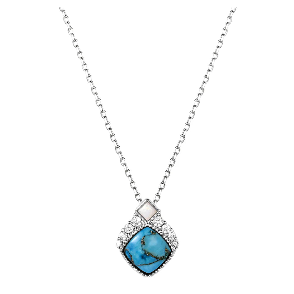 Montana Silversmiths Necklace - Crowned Glacier TQ NC6313