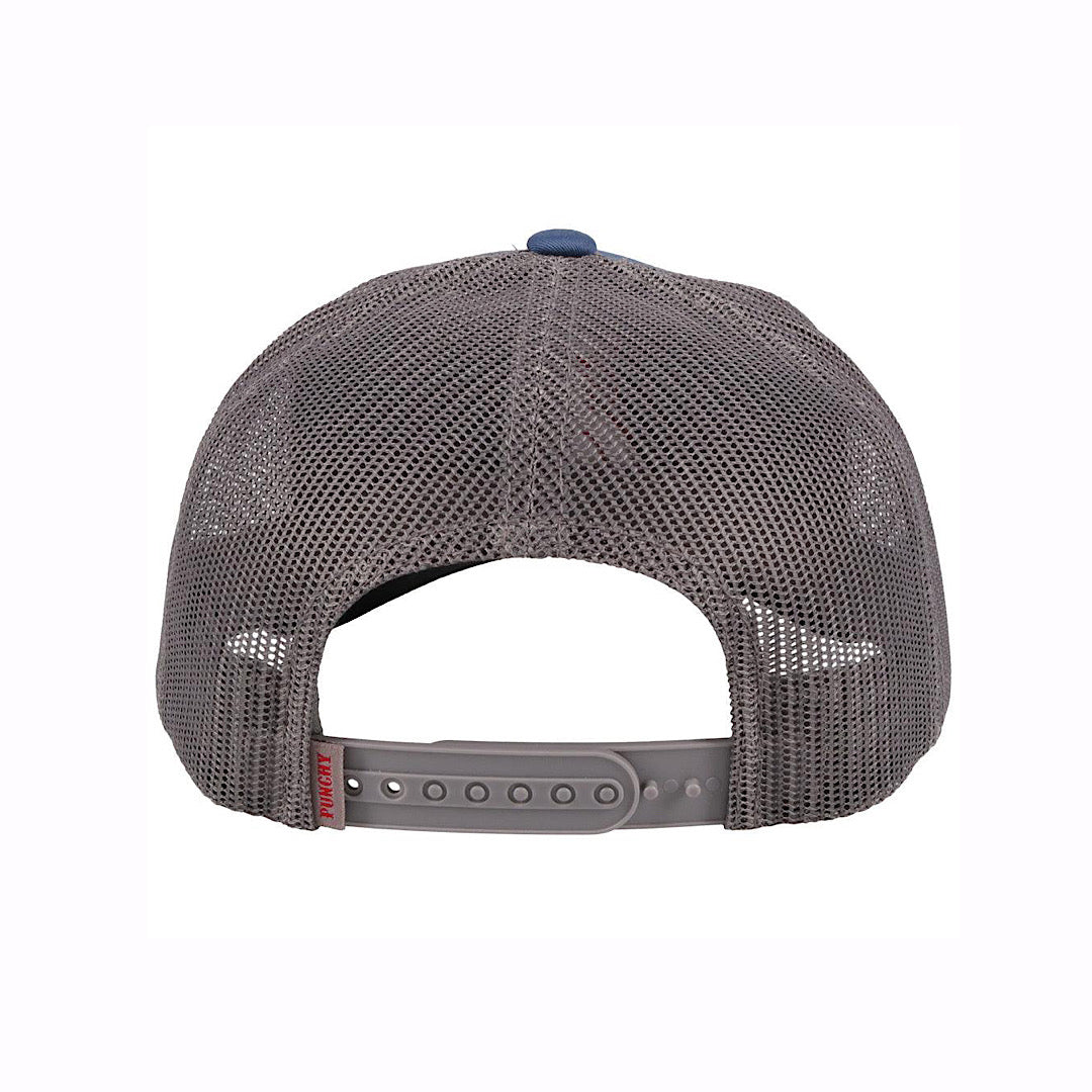 Hooey - Punchy Blue & Grey Snap Back Men’s Ball Cap 5028T-BLGY