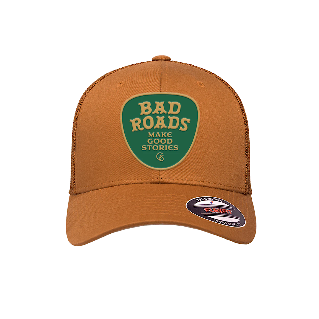 Cowboy Sh*t - Bad Roads Make Good Stories Caramel Brown Snap Back Men’s Ball Cap