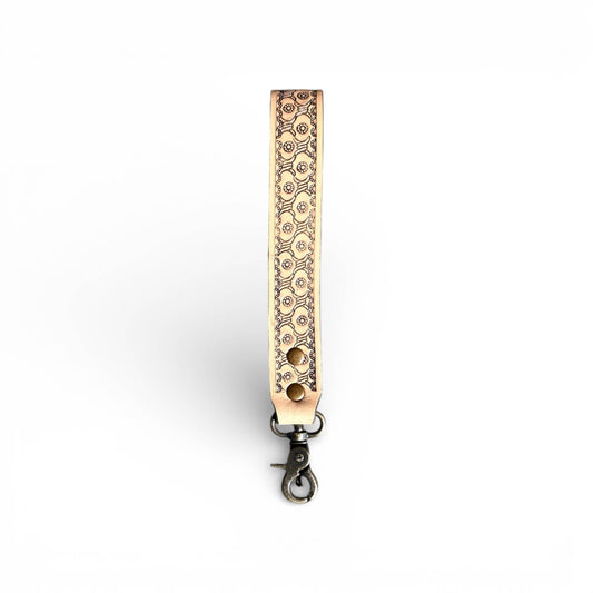 Tooled leather wristband 