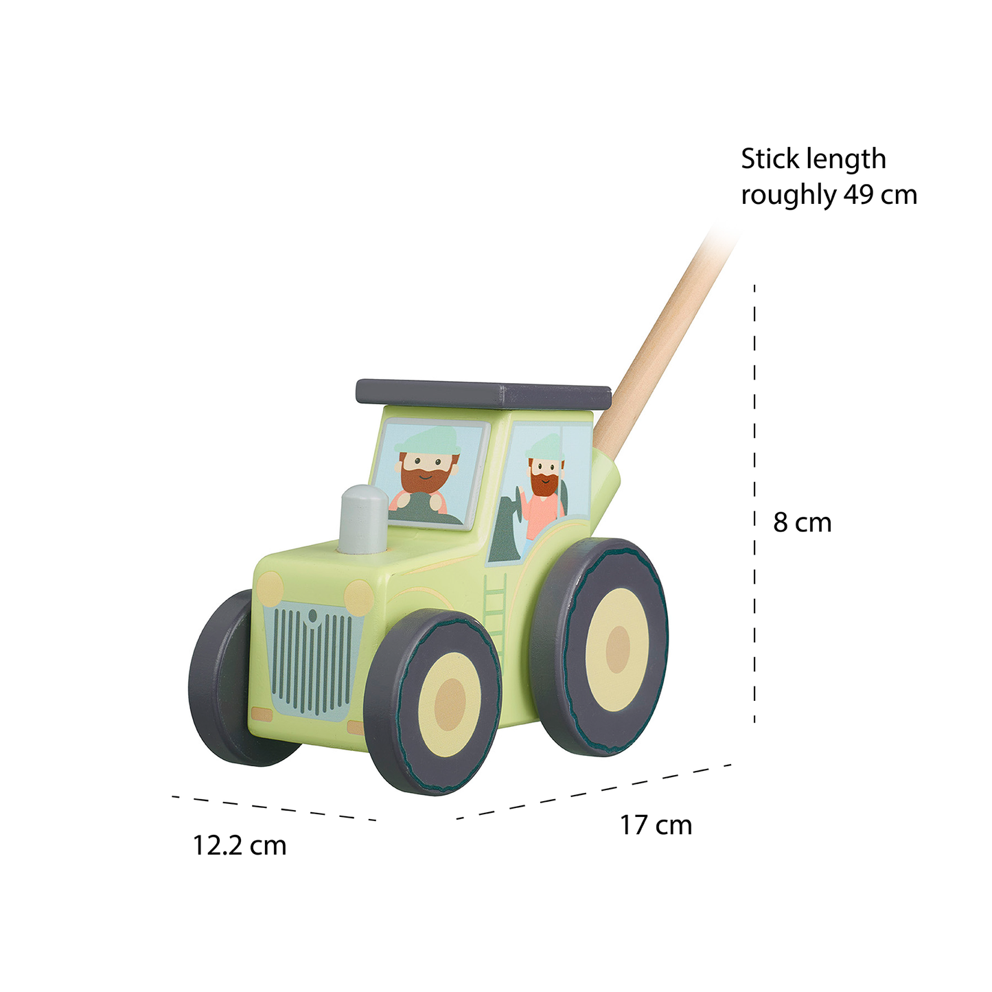 Orange Tree Toys - Tractor Wooden Boxed Push Along