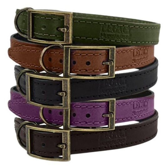 HugglePets Legacy Leather Dog Collar