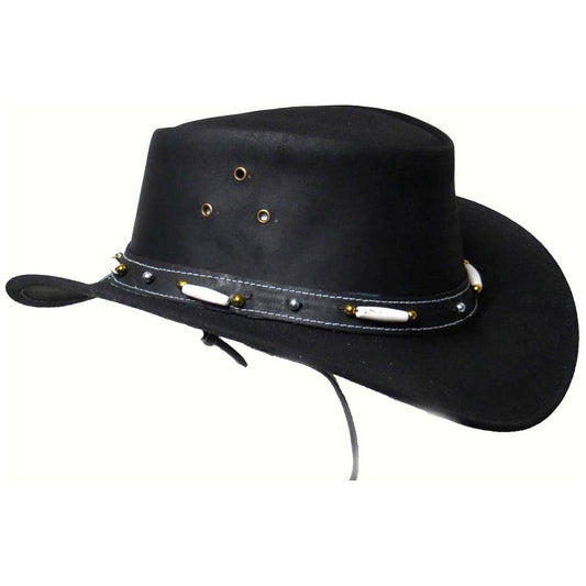 IGI CANADA - Genuine Cowhide Leather Western Cowboy Hat- BLACK # 2697