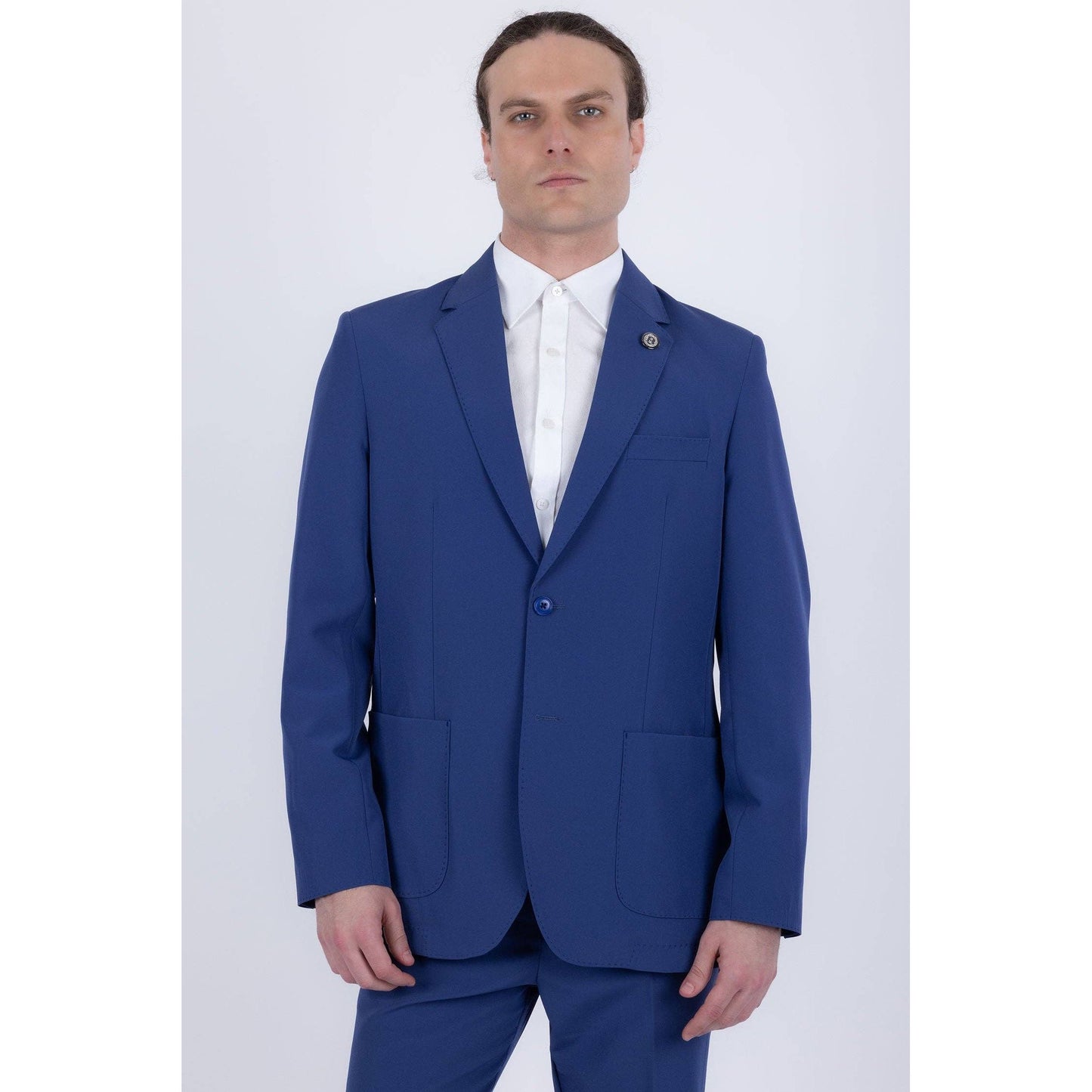 Men's 2-Pieces 2-Button Notch Lapel Suit Set 6SU08
