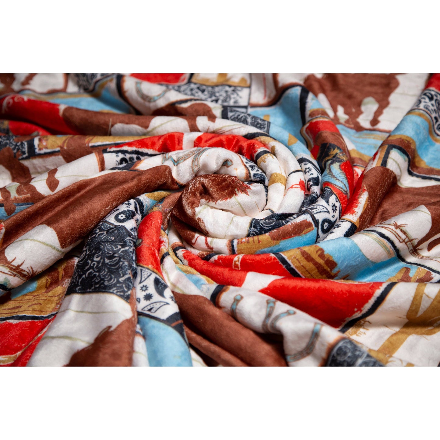 Wrangler® Vintage Western Plush Sherpa Throw