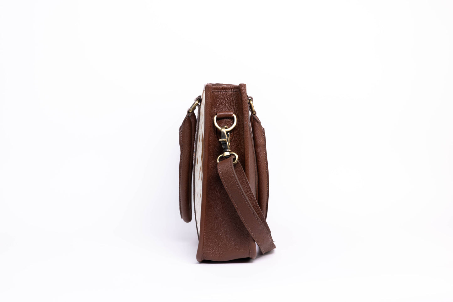 Brown Leather Hair-On-Hide Tote Bag ABHB 18-25215