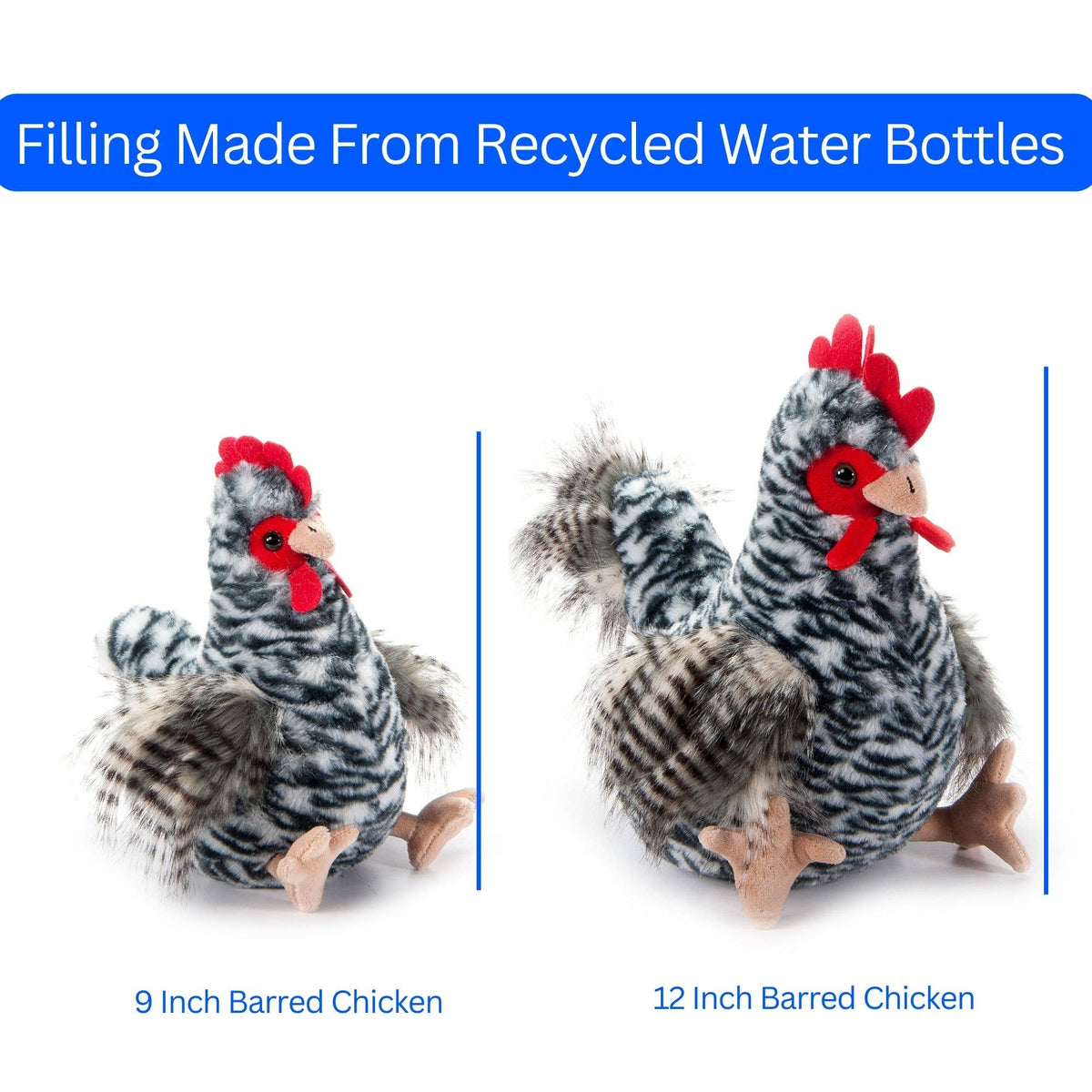 Wild Onez Barred Rock Chicken 12" (30cm)