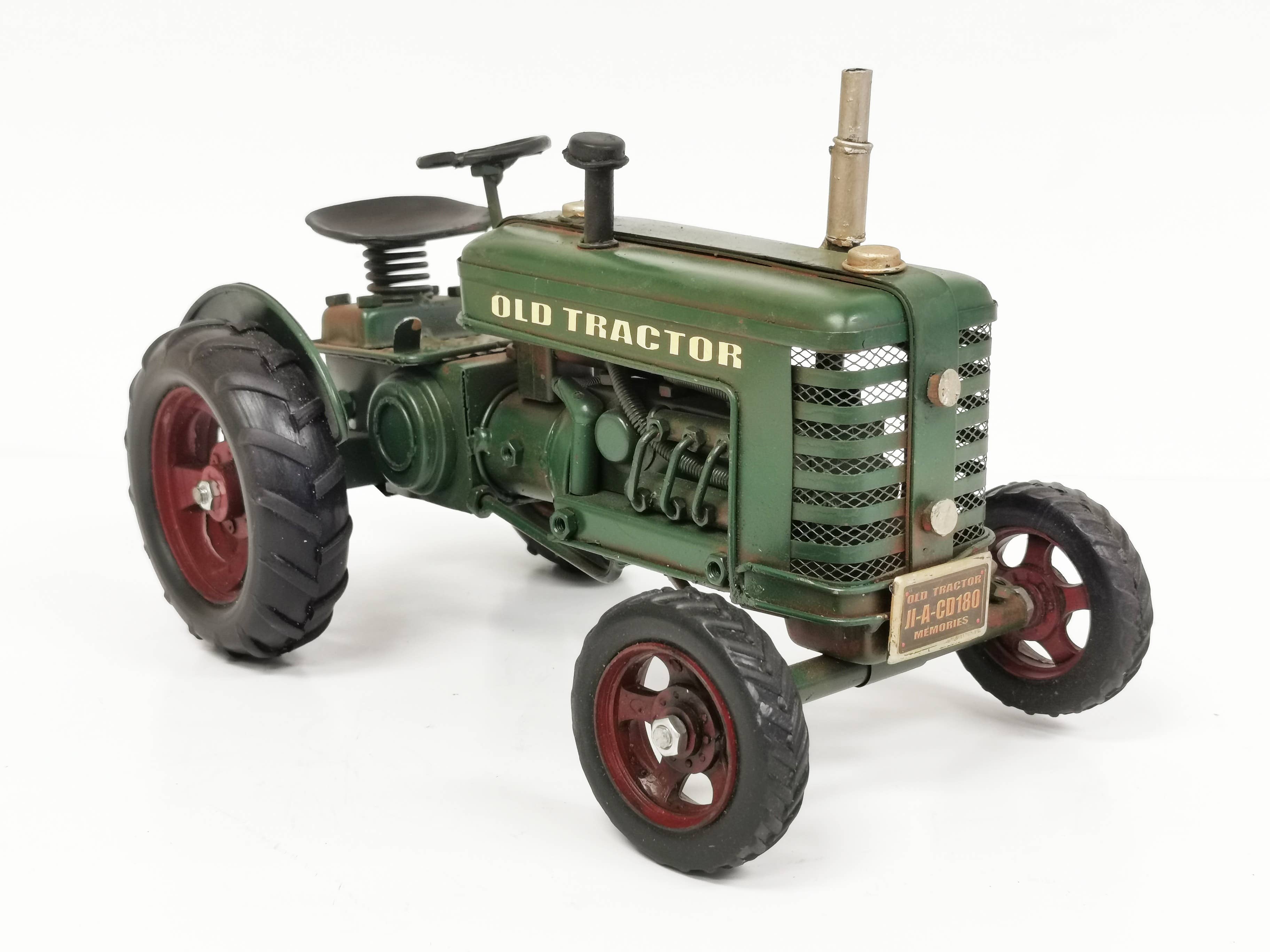Green "Old Tractor" Metal Model