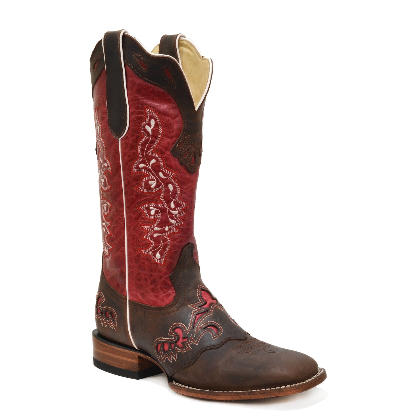 Lacey Fuchsia Leather Cowboy Boots for Women