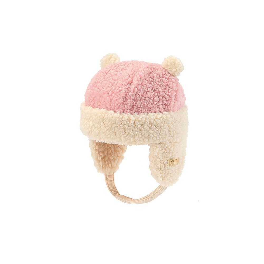 C.C Kids Teddy Bear Ears Earflaps Beanie