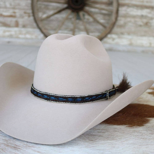 Willow Lane Hat Co. - Horsehair Braided Single Tassel Hat Band - Bandera