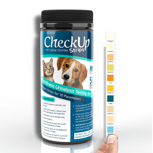 CheckUp Dog/Cat Testing Strips 10-in-1 Detection 50pk  Item #: 508-00320