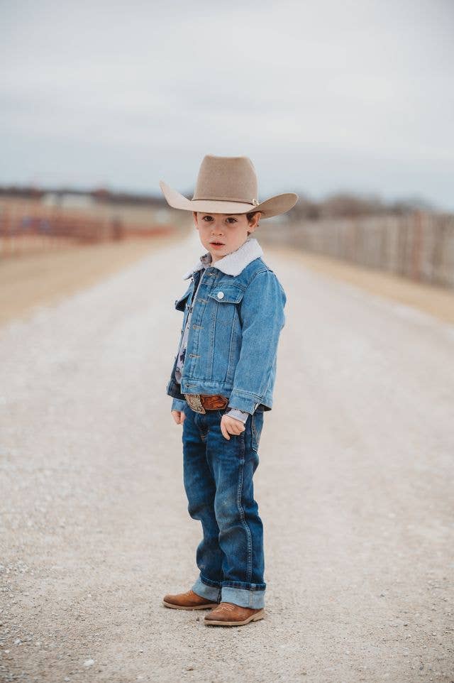 Boys Denim Wool Jacket