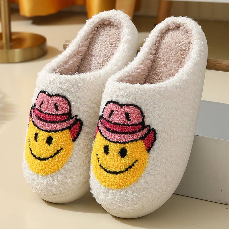 Western Laughing Face Cute Home Slippers