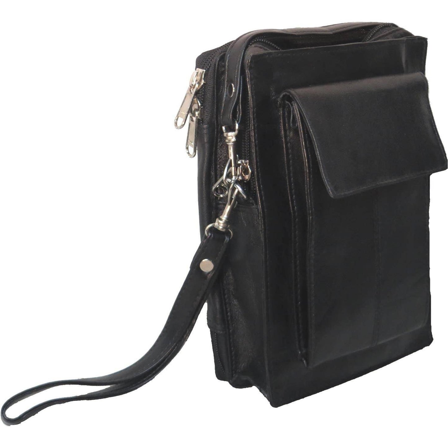 IGI CANADA - Genuine Leather Shoulder Messenger Organizer Bag # 3118