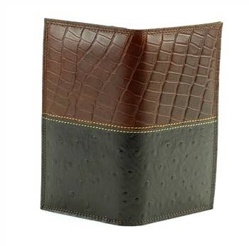 Gator and Ostrich Print Rodeo Western Wallet 1724