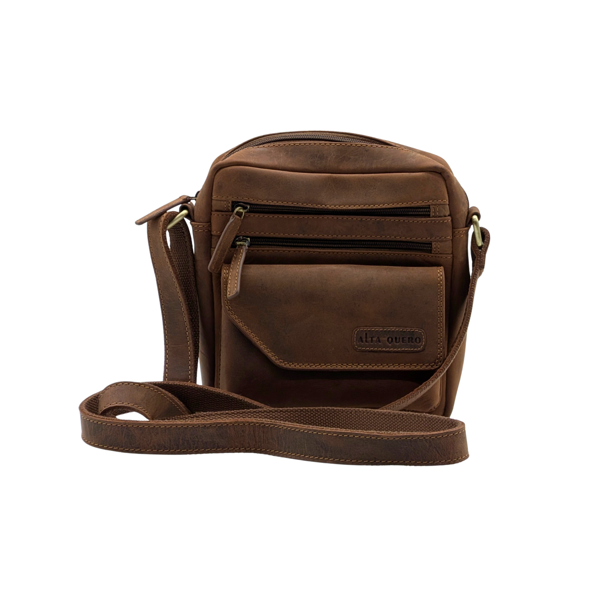 Genuine Leather Crossbody Purse Style – Brown 358
