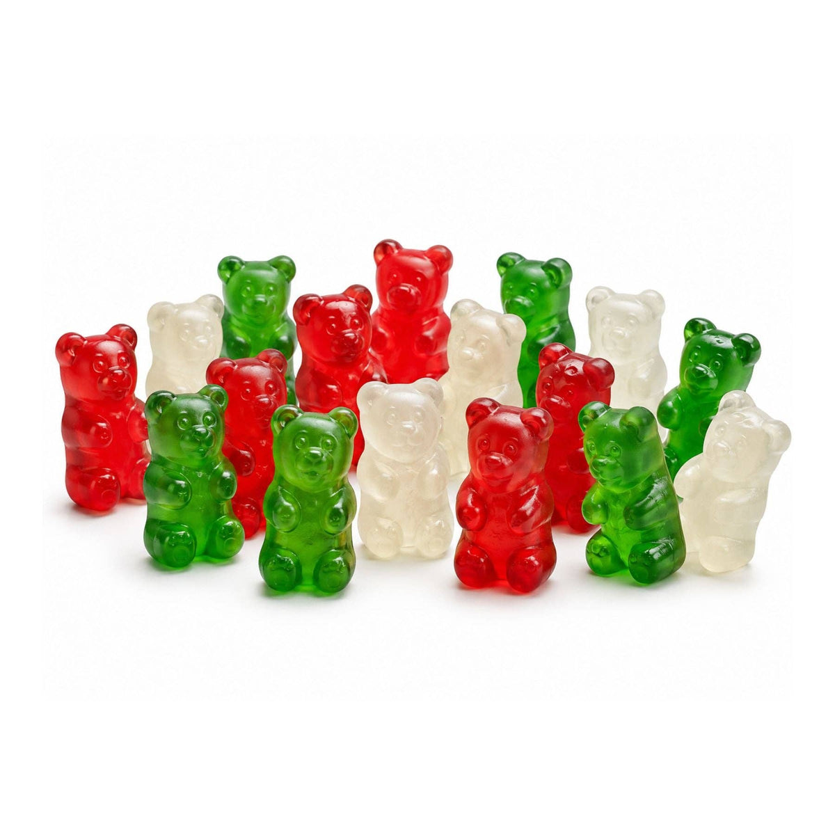 Christmas Gummi Bears – Red, White & Green – Bulk Bag